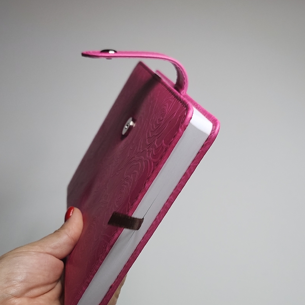 Pink Floral Embossed Notebook - Picture 6 of 9